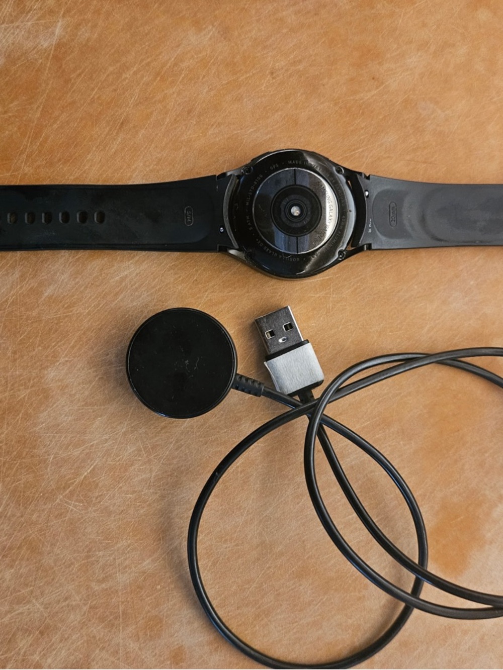 Samsung Black Galaxy Watch with Magnetic USB Charger - Picture 2 of 2